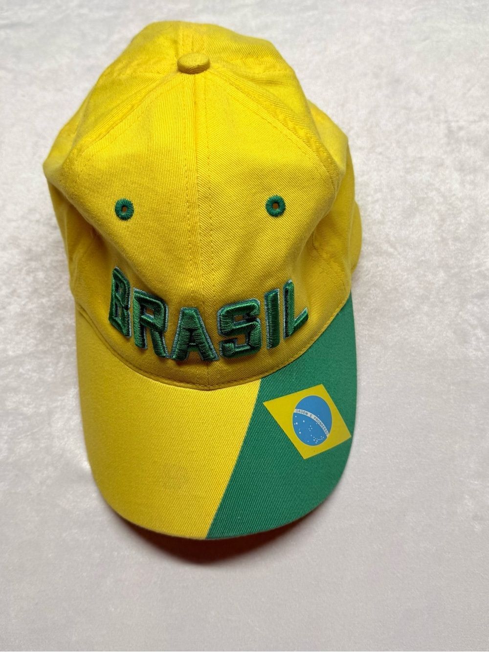 Vintage FIFA 2006 Brazil Brasil Embroidered Baseball Cap - Yellow & Green